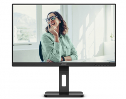 Монитор AOC 24P3CV, 23.8" IPS WLED, 1920x1080@@75Hz, 4ms GtG, 300cd m/2, 1000:1, 50M:1 DCR, Adaptive Sync, FlickerFree, Low Blue Light, 2Wx2, Tilt, Height Adjust, Pivot, Swivel, HDMI, DP, USB hub                          