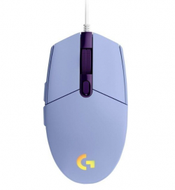 LOGITECH G102 LIGHTSYNC Corded Gaming Mouse - LILAC - USB - EER