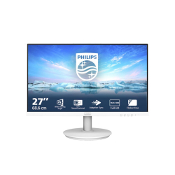 Монитор Philips 271V8AW/00, 27" IPS WLED panel, Anti-Glare, 16:9, FHD 1920x1080, 4ms, 75Hz, 250cd/m2, 1000:1, Flicker-free, Low Blue Mode , sRGB, VGA, HDMI, Audio In/Out, Speakers, Tilt, VESA 100, White