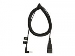 JABRA QD Cord to 2.5mm pin plug coiled 0.5-2m fi. for Panasonic GB500 PLX CA40