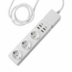 Смарт контакт Edimax SP-1123WT 3 гнезда за вътрешна употреба + 4x USB, WiFi                          