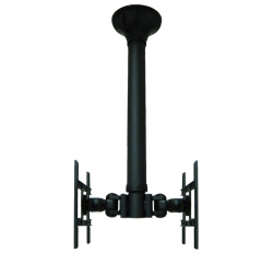 Neomounts Flat Screen Ceiling Mount (Height: 64-105 cm) for 2 Monitor Screens