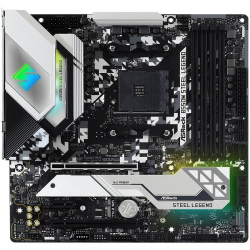 ASROCK Main Board Desktop B550M STEEL LEGEND (4xDDR4, HDMI/DP ,PCIe 3.0 x16, PCIe 2.0 x1, 2xM.2, 4 SATA3, USB, 1xCOM Port Header)mATX, retail