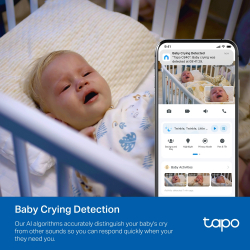 Интелигентна бебефон камера с двойна леща TP-Link Tapo C840