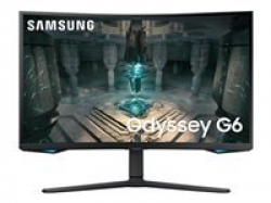 Монитор  LED Samsung LS32BG650EUXEN Odyssey G65B, 32'' WQHD Curved 1000R 16:9 (2560x1440) VA 240Hz, 350 cd/2, 2500:1, HDR600, 1ms (GTG), 178/178, FS Premium Pro, G-Sync Compatible, 2xHDMI 2.1, 1xDP 1.4, 1xUSB 3.0, 1xUSB 2.0, RJ-45, WiFi, BT, Speakers 2x5W, Tilt/Swivel/Pivot/HeightAdj (120mm), VESA 100x100, 2Y