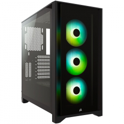 CORSAIR iCUE 4000X RGB Tempered Glass Mid-Tower Black case