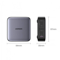 Ugreen универсално зарядно за стена Charger Wall 100W GaN Nexode CD328, 1 x USB-A, 3 x Type-C - 90928