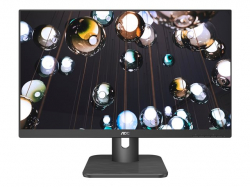 Монитор AOC 24E1Q, 23.8" WLED IPS, 1920x1080@@60Hz, 5ms GtG, 250cd/m2, 1000:1, DCR 20m:1, FlickerFree, Low Blue Light, 2Wx2, Tilt, D-SUB, HDMI, DP