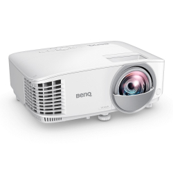 BenQ MW809STH, DLP, WXGA (1280x800), Short-throw (87"@@0.91m), 20,000:1, 3600 AL, 10W Speaker, HDMI 1.4a, USB A 5V/1.5A, Audio in x2, Audio out, up to 15,000 hrs lamp life, Optional interactive kit(PW02/PT12), 2.8kg, White