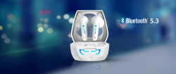 Genius безжични слушалки TWS Bluetooth 5.3 Earphones HS-M920BT White