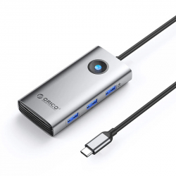 Orico докинг станция Docking Station Type-C - PW11-6PR-GY-EP - HDMI x 1, USB-C x 1, USB3.0 x 3, USB-C PD100W x 1, LAN x 1 (1Gbps)
