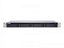 QNAP 4-Bay quad-core 1.7 GHz short-depth rackmount NAS with 100W power supply 2GB DDR3 SODIMM RAM max 8GB SATA 6Gb/s 1x 10GbE