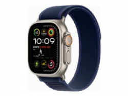 Смартчасовник APPLE Watch Ultra2 v2 Cellular 49mm Natural Titanium Case with Blue Trail Loop ML