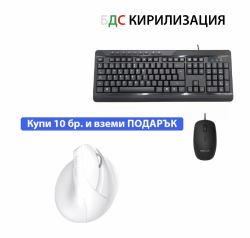 Комплект клавиатура и мишка Delux K7010BU+M355BU с БДС кирилизация