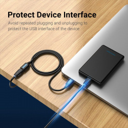 Vention Кабел USB 3.0  Extension AM / AF - 1.5M Black - CBHBG