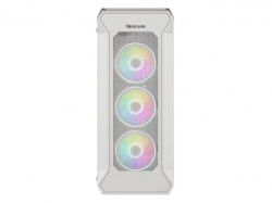 Genesis Gaming PC Case IRID 505 ARGB V2 Midi Tower Window White