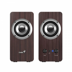 Genius тонколони Speakers 2.0 - SP-HF400 - 10W RMS, Dark Brown