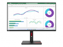 Монитор Lenovo ThinkVision T32h-30 31.5" IPS, WLED, 16:9, 2560x1440, 4ms, 1000:1, 60Hz, 350 cd/m2, USB-C, HDMI, DP, RJ45, Tilt, Swivel, Pivot, Height Adjust Stand