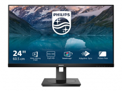 Монитор PHILIPS 242S9JML/00 23.8inch 1920x1080 VA Flat H/A 130 MM 4ms GtG 75Hz USB HUB SPEAKERS DP HDMI