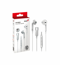 Genius слушалки тапи In-ear Earbuds HS-M365 - USB-C, White