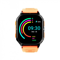Смартчасовник HiFuture Ultra 3 Black Orange, 2.0" IPS, 240x296, Bluetooth Call, IP68 Waterproof, 24/7 True Heart Rate & Blood Oxygen Sensor, Up to 7 days daily use, 100+ Sports Mode                          