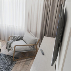 Стенна стойка за TV, FIX, черна, 600x400, 190 cm (75"), 220813                          
