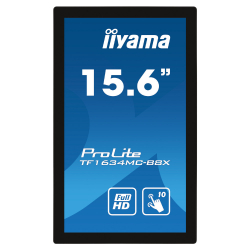 Тъч Монитор IIYAMA TF1634MC-B8 15.6 inch IPS LED Panel, 1920x1080, OPEN FRAME, 10points projective capacitive touch, VGA, HDMI, Displayport, 450cd /m, 25ms