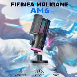 Настолен микрофон FIFINE AM6 RGB - Black