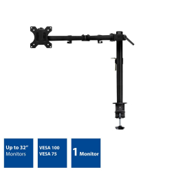 Стойка за монитор за бюро ACT AC8301, Регулируема, 10" - 35", 8 кг, Черен