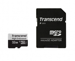 Transcend 32GB micro SD w/ adapter U1, High Endurance