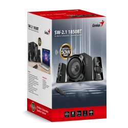 Genius тонколони Speakers 2.1 - SW-2.1 1850BT - 50W RMS, Bluetooth, Black