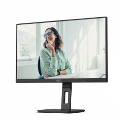 Монитор AOC 24P3CV, 23.8 inch WLED IPS Panel, 16:9, 1920x1080, 300 cd/m2, 1000:1, 50M:1, 75Hz, AntiGlare, 3H, 3-sided frameless, HDMI, DisplayPort, 4x USB 3.2, USB-C Docking, 65W PD, LAN, Speakers, Tilt, Swivel, Pivot, HAS, Flicker-free, Low blue light, VESA 100, Black
