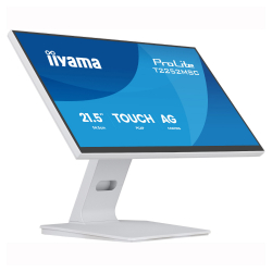 Монитор IIYAMA T2252MSC-W2AG, 21.5 inch, IPS panel, AG, 16:9, FHD 1920x1080, 250cd/m2, 1000:1, 5ms, 7H, 10-pts PCAP touch, Palm rejection, OSD key lock, Anti- fingerprint, HDMI, DP, 2x USB, Audio out, Speakers, Tilt, VESA, White