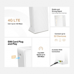 Безжичен 4G LTE Рутер Mercusys MB112-4G 300 Mbps