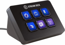 Elgato Stream Deck Mini, 6 fully customizable LCD keys at your fingertips. All poised to trigger unlimited actions upon a single tap