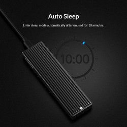 Orico външна кутия за диск Storage - Case - M.2 NVMe M-key 10 Gbps - M2PV-C3-BK-BP                          