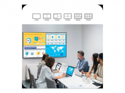 SAMSUNG 43inch UHD/4K 16:9 QM43C Slim-LED 500nits Speakers 2x10W black 3xHDMI 2.0 DP 1.2 USB 2.0 x 2 Ethernet WiFi Dualband BT