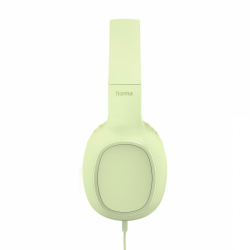 HAMA Слушалки с микрофон "Fun C", USB-C, водач за кабел от едната страна, зелени
