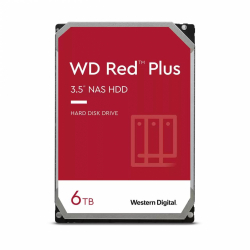 Хард диск WD Red Plus, 6TB NAS, 3.5", 256MB, 5400RPM, WD60EFPX                          