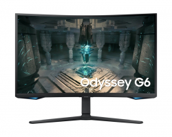 Монитор  LED Samsung LS32BG650EUXEN Odyssey G65B, 32'' WQHD Curved 1000R 16:9 (2560x1440) VA 240Hz, 350 cd/2, 2500:1, HDR600, 1ms (GTG), 178/178, FS Premium Pro, G-Sync Compatible, 2xHDMI 2.1, 1xDP 1.4, 1xUSB 3.0, 1xUSB 2.0, RJ-45, WiFi, BT, Speakers 2x5W, Tilt/Swivel/Pivot/HeightAdj (120mm), VESA 100x100, 2Y