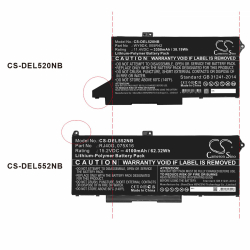 Батерия  за лаптоп DELL Latitude 5420, Latitude 5520  005R42, WY9DX LiPo 11.4V 3350mAh CAMERON SINO