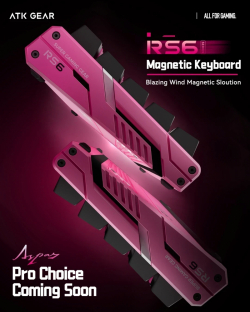 ATK професионална геймърска механична клавиатура Professional Gaming Mechanical Keyboard RS6 Ultra - 8K, Gateron Jade Gaming [Linear] - Sakura Warrior