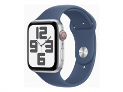 Смартчасовник APPLE Watch SE2 v3 Cellular 44mm Silver Alu Case with Denim Sport Band ML
