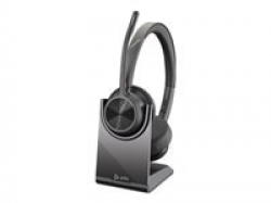 HP Poly Voyager 4320 UC Stereo USB-A Headset +BT700 USB-A Adapter +Charging Stand SmartBuy
