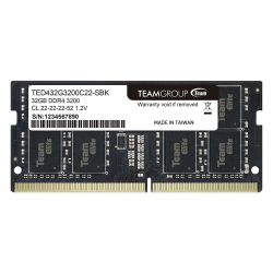 Памет Team Group Elite DDR4 SO-DIMM 32GB 3200MHz CL22 1.2V TED432G3200C22-S01                          