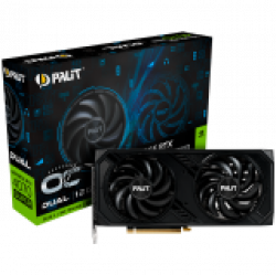 Palit RTX 4070 Super Dual OC 12GB GDDR6X, 192 bit, 1x HDMI 2.1a, 3x DP 1.4a, 2 Fan, 1x 16-pin Power connector, recommended PSU 750W, NED407SS19K9-1043D