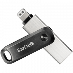 SANDISK iXpand Flash Drive Go 256GB - USB3.0 + Lightning - for iPhone and iPad