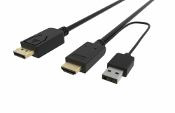 VCom Кабел HDMI M / Display Port M - 4K 2160p - CG599C-1.8m