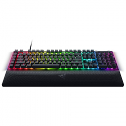 Razer BlackWidow V4 Mechanical Gaming Keyboard, US Layout, Green Switch, Razer Chroma™ RGB, 6 Macro Keys, Lubricated Stabilizers, Media Keys, Magnetic Wrist Rest, Up to 8000 Hz Polling Rate, Detachable Type C Cable
