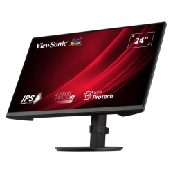 Монитор ViewSonic VA2408-HDJ, 23.8", IPS panel, 16:9, AG, FHD 1920x1080, 250cd/m2, 1300:1, 100Hz, 5ms, Flicker-Free, Eye ProTech+, VGA, HDMI, DP, Audio out, HAS, Swivel, Tilt, Pivot, VESA 100, Black